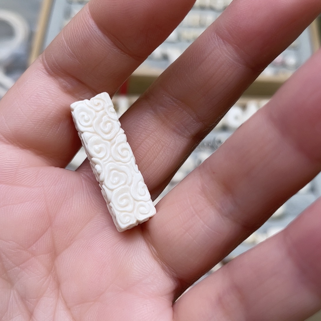 猛犸象牙手串/手链/手镯云纹三通