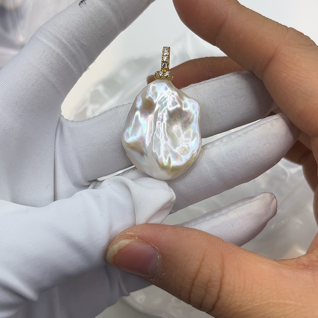 耳饰合金淡水珍珠