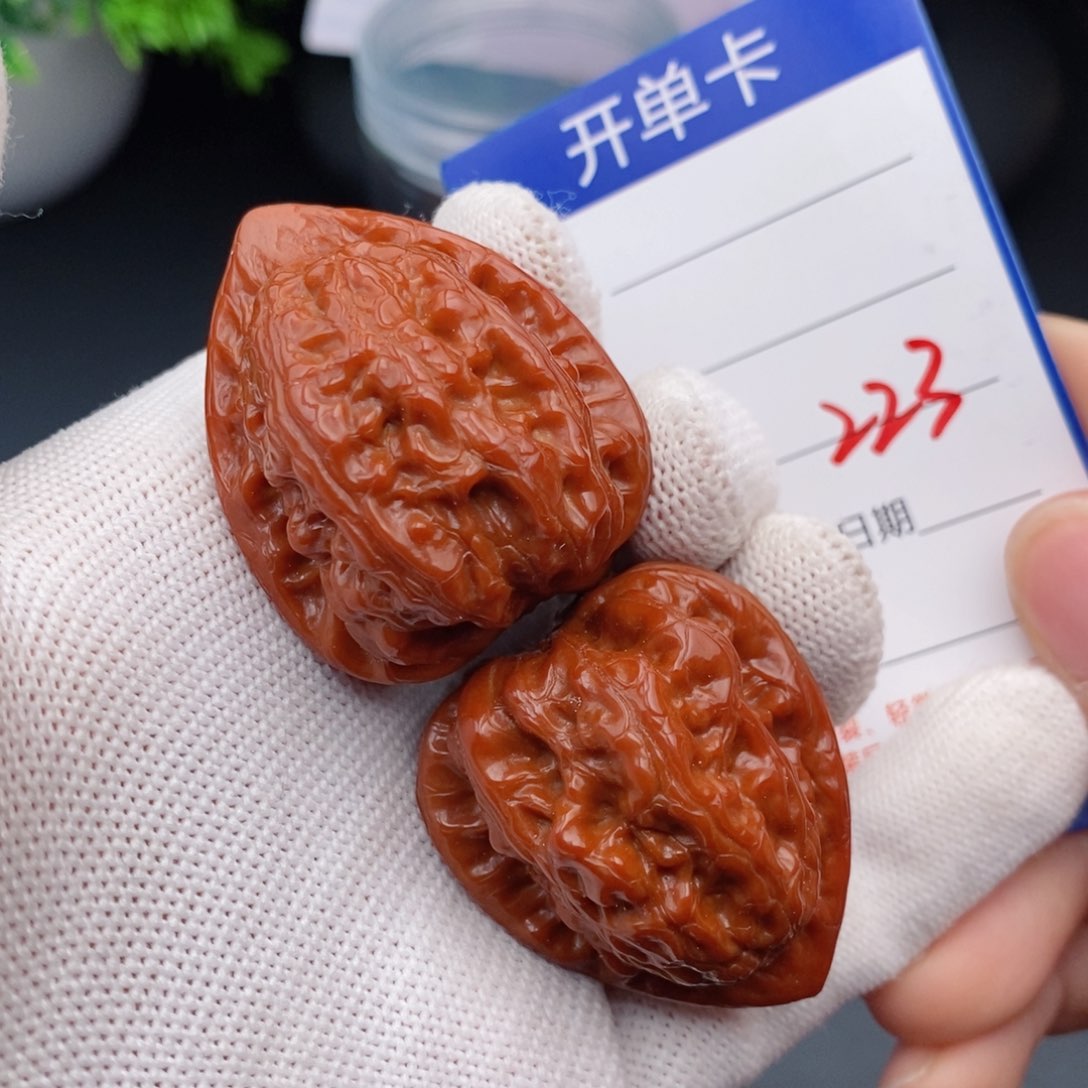 文玩核桃把件34鸡心223