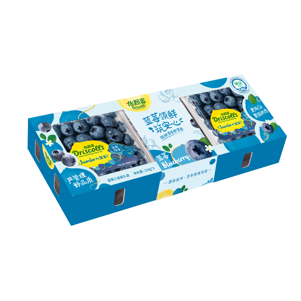 Driscoll's 云南超大蓝莓 375g(单果18mm)