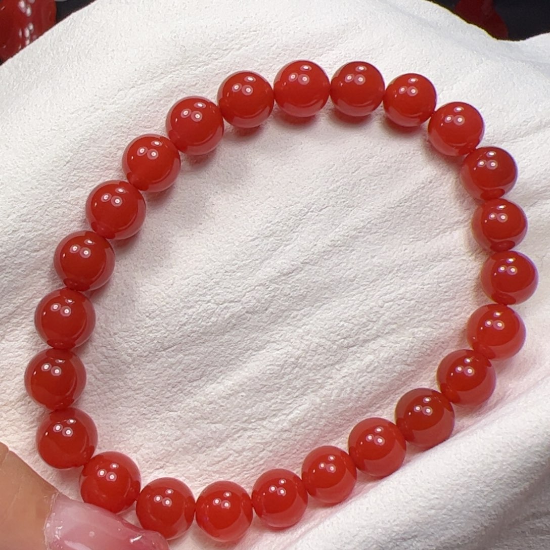 南红玛瑙手串未镶嵌