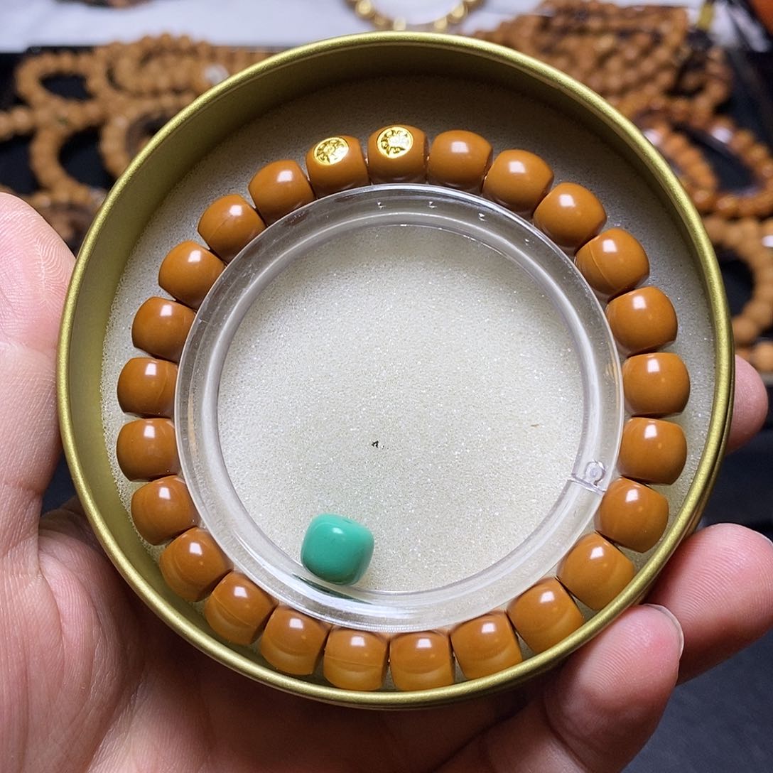 猴头核桃手串双18k金标小直切9+全品189号