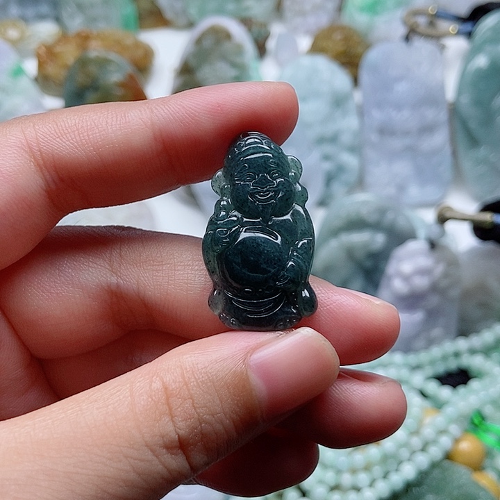 翡翠未镶嵌吊坠(不含链)1