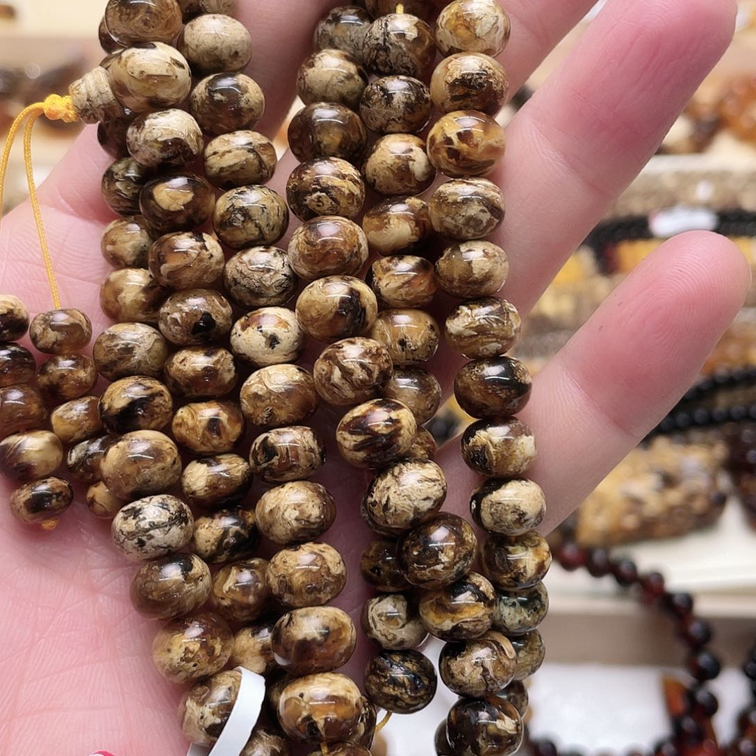 琥珀耳饰未镶嵌九11140