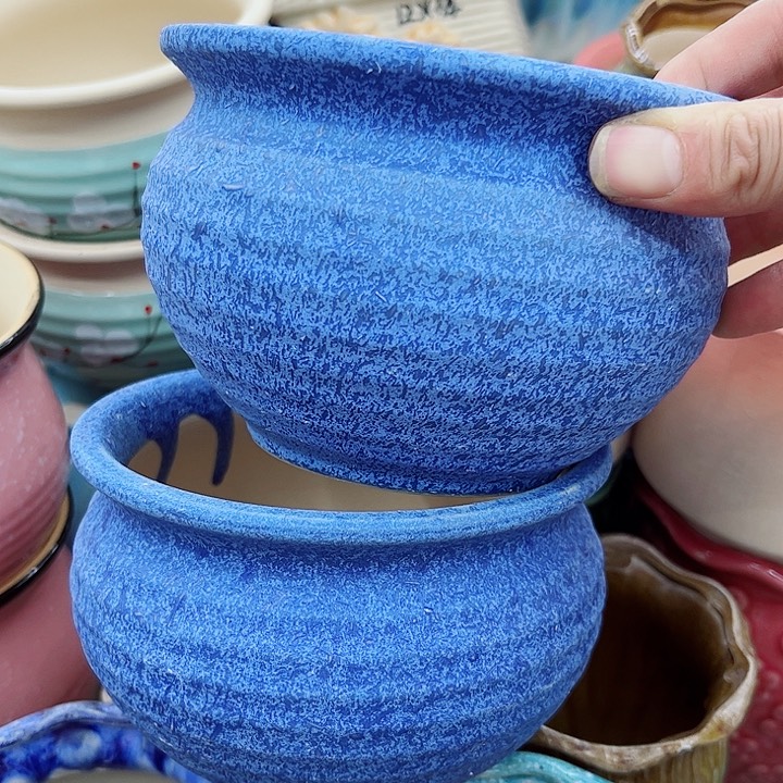 多肉绿植陶瓷花盆9.9包邮，有孔