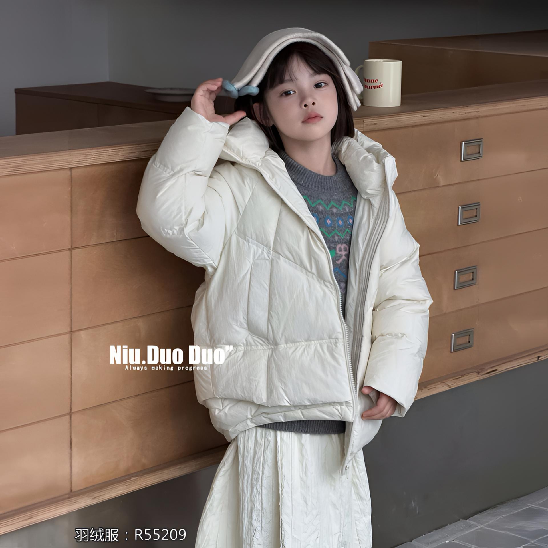 &苏珊&新款ndd冬款55209羽绒服儿童高货男童女童时尚休闲连帽款
