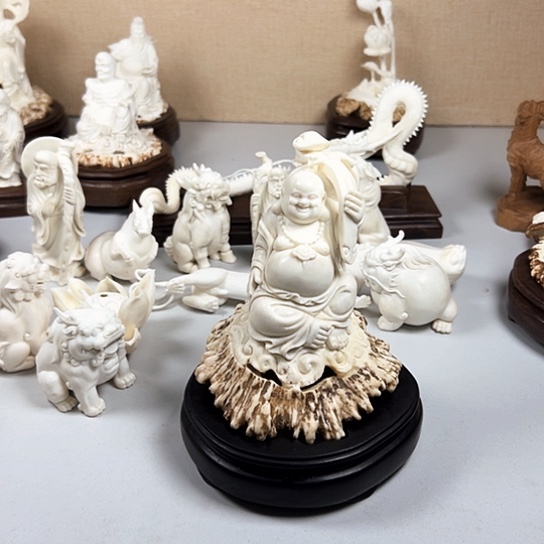 香榧木纯手工制作工艺品笑佛