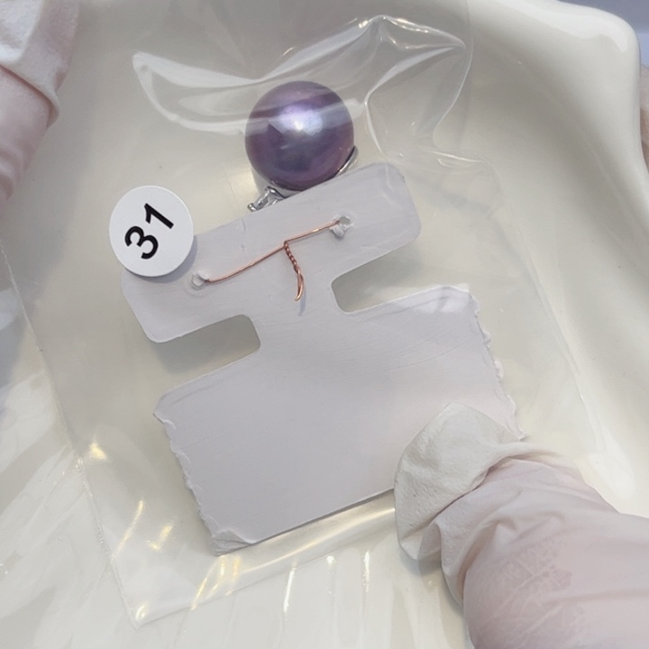 淡水珍珠耳饰银S925镶嵌