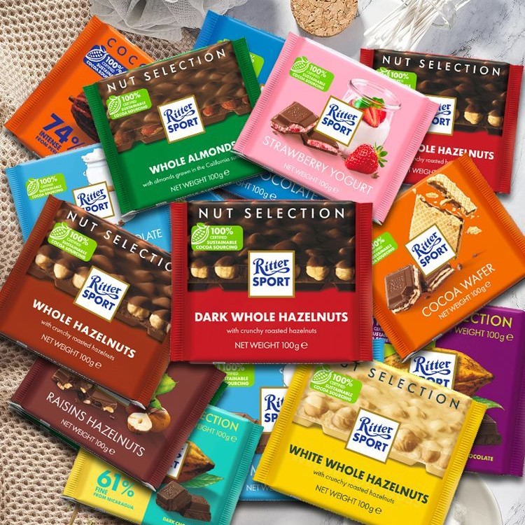 纯可可脂夹心榛子黑巧牛奶巧克力制品