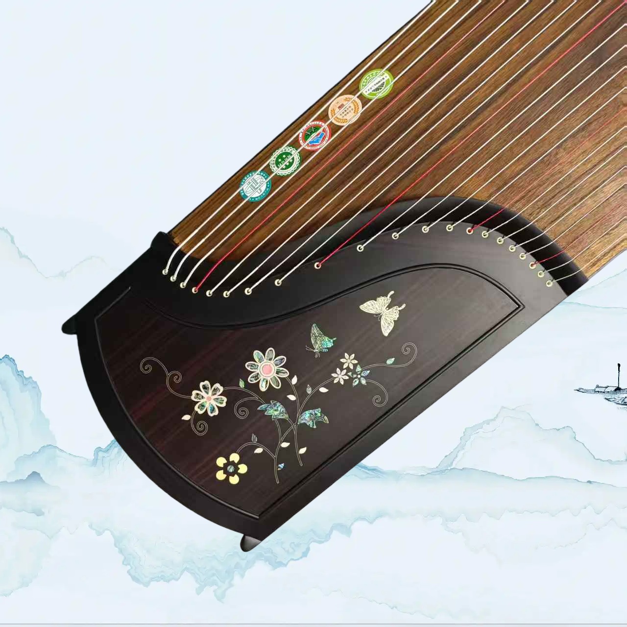 艺百年古筝《芳菲》实木成人进阶儿童考级演奏古筝