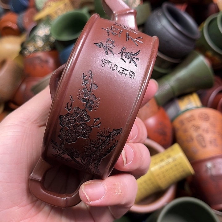 紫砂茶杯全手工紫砂主人杯