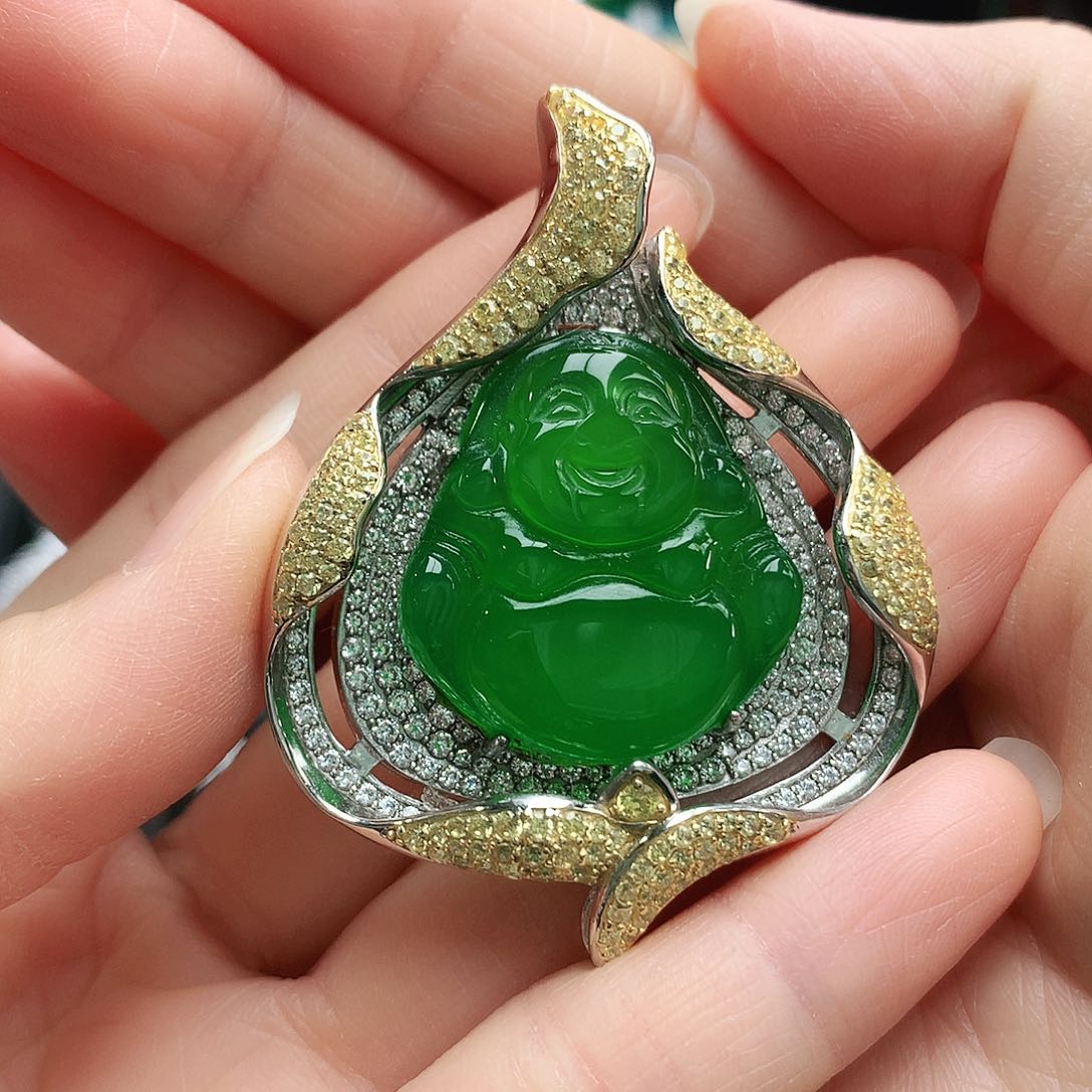 玛瑙/玉髓吊坠银S925镶嵌