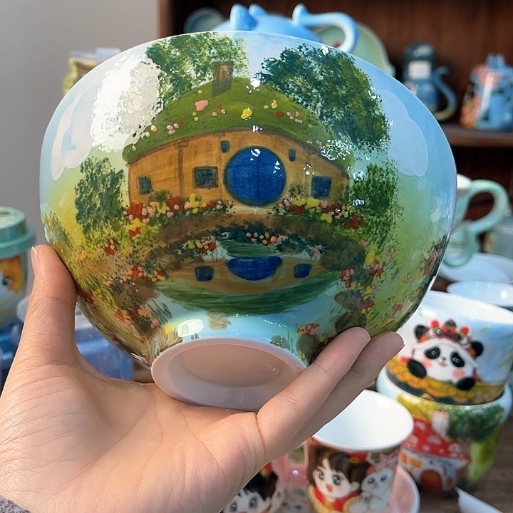 陶景德镇釉下手绘陶瓷