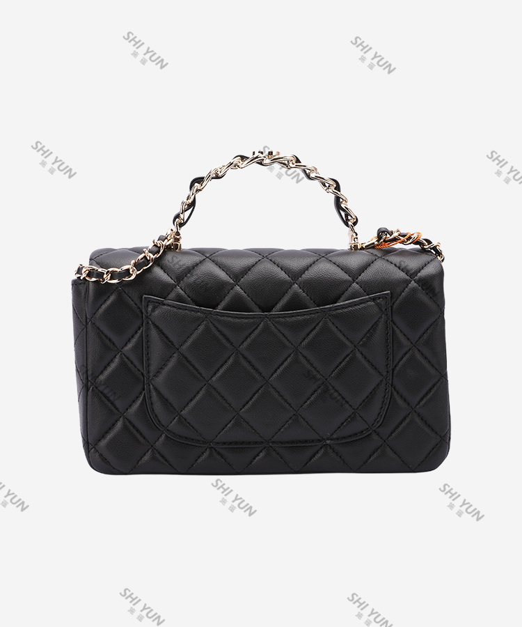 SHIYUN/施蕴黑色秋冬手提斜挎女包33092-1