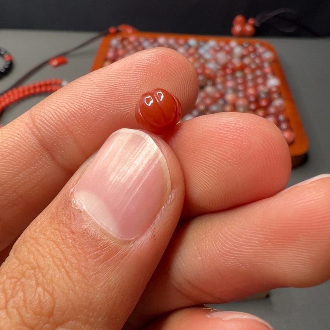 南红玛瑙未镶嵌611号南红瓜珠6+多样性发一个