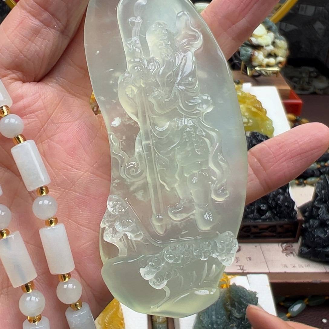 岫玉未镶嵌挂件挂件