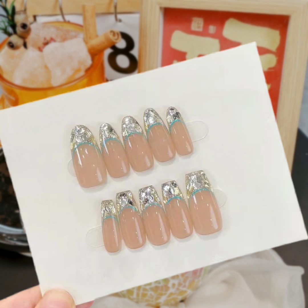【海岸线】手工穿戴甲可拆卸气质流行经典ins风新款美甲穿戴甲片