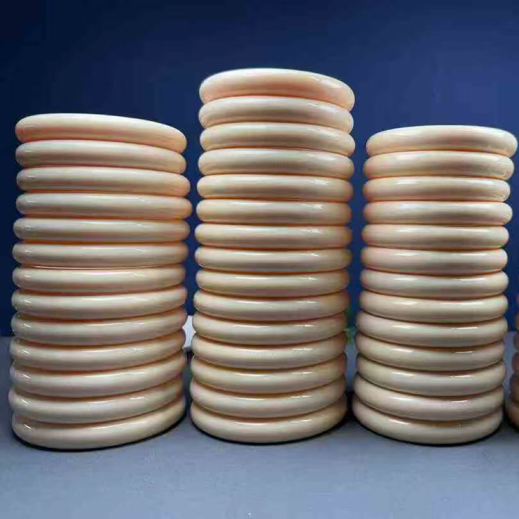 东升猛犸牙女士圆条手镯手环首饰原生态全品1.2圆条一等冰料