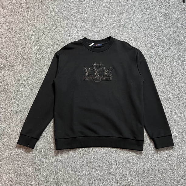 未使用 LouisVuitton/路易威登 黑耀石水钻卫衣/L XL/全新未使用