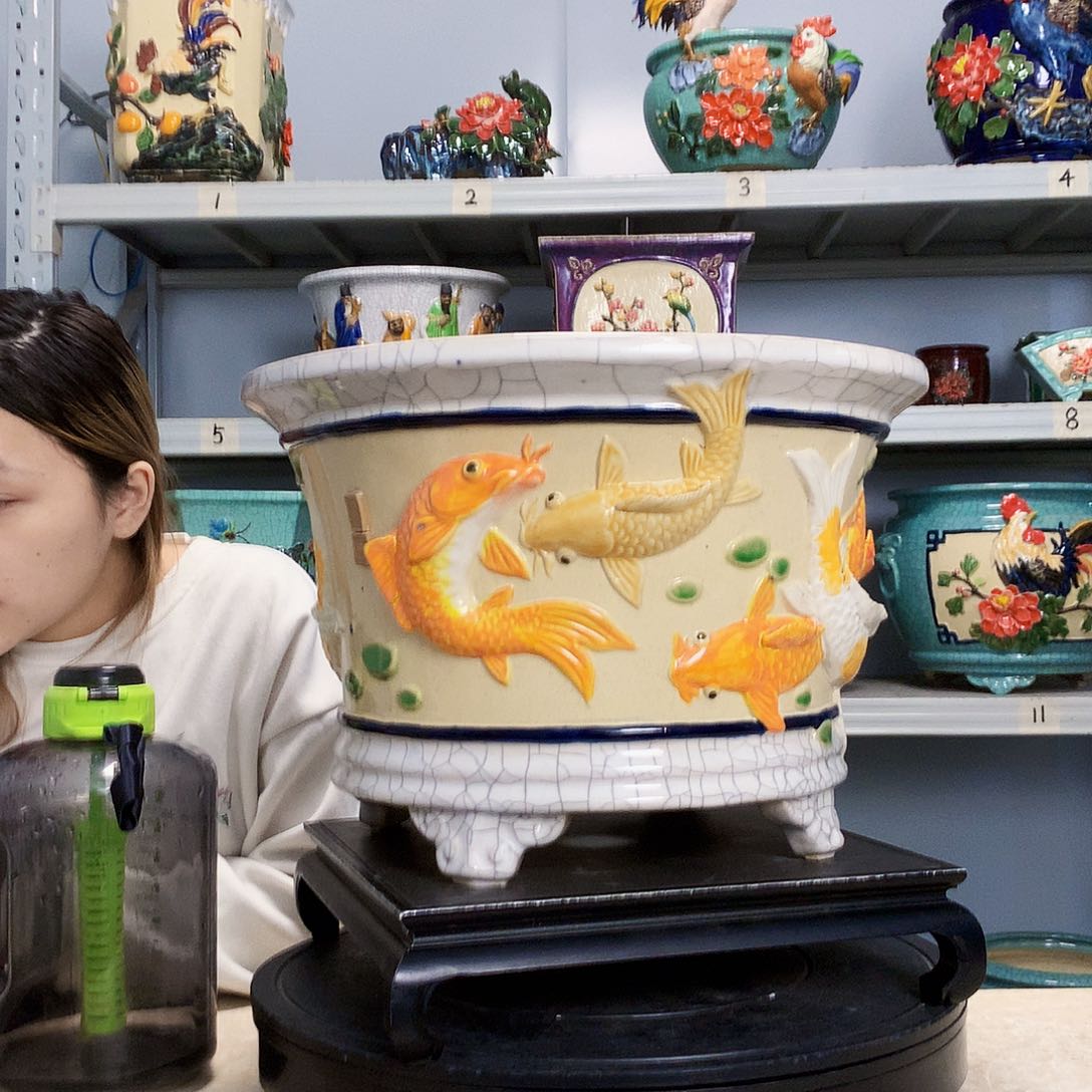 新*称实物拍摄湾盆石湾盆