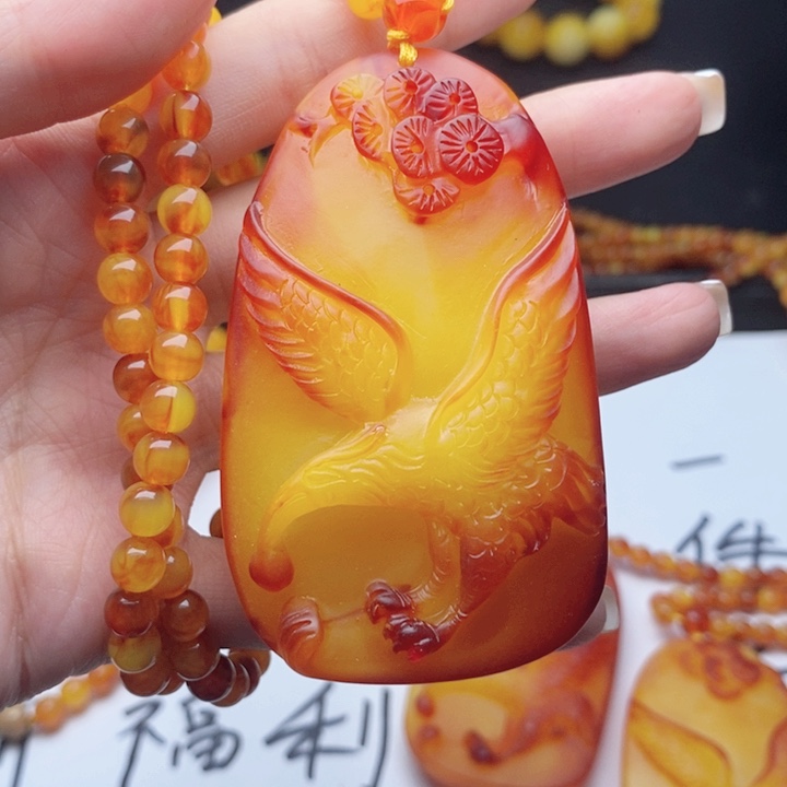 未镶嵌吊坠(不含链)蜜蜡54套装