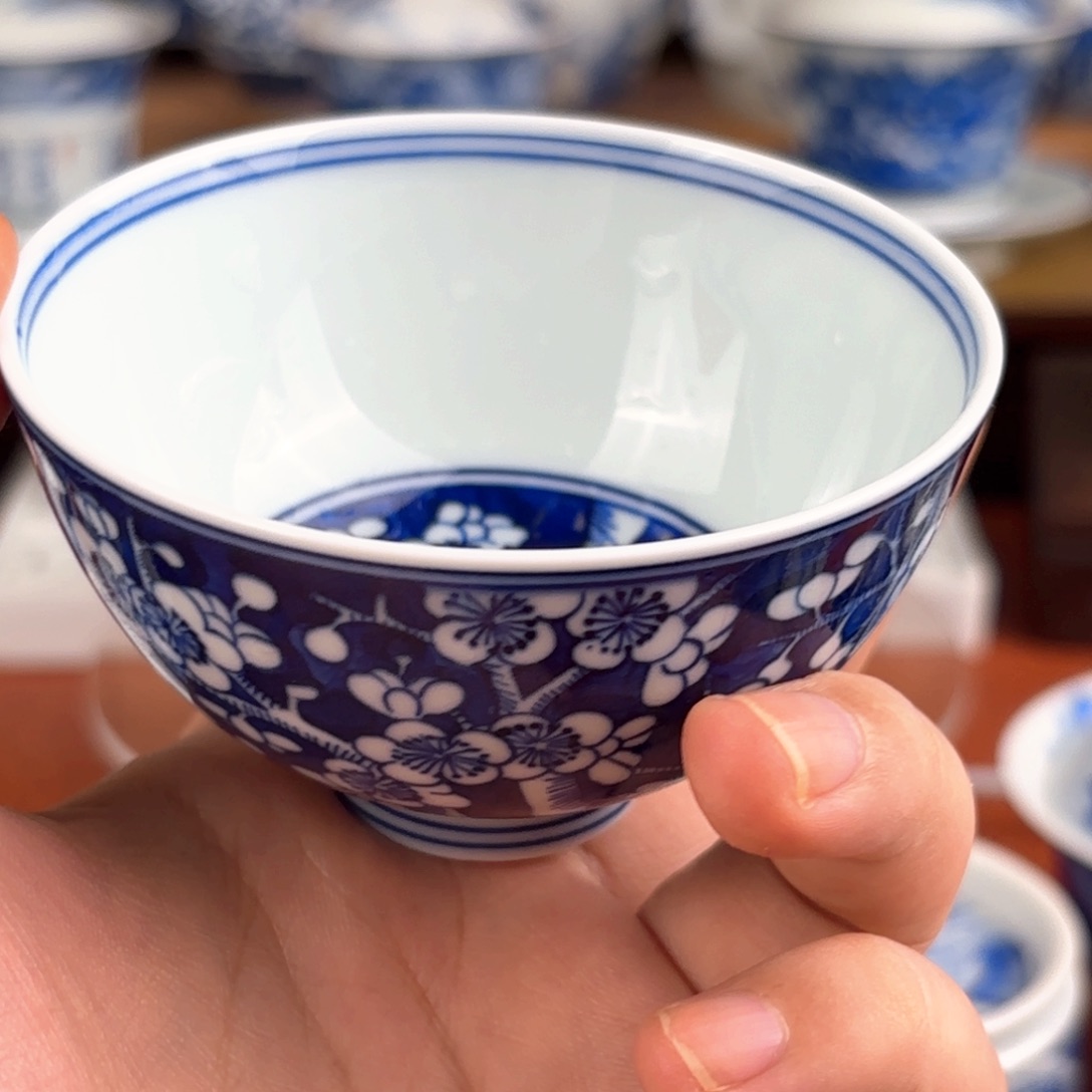 景德镇纯手工手绘青花主人杯