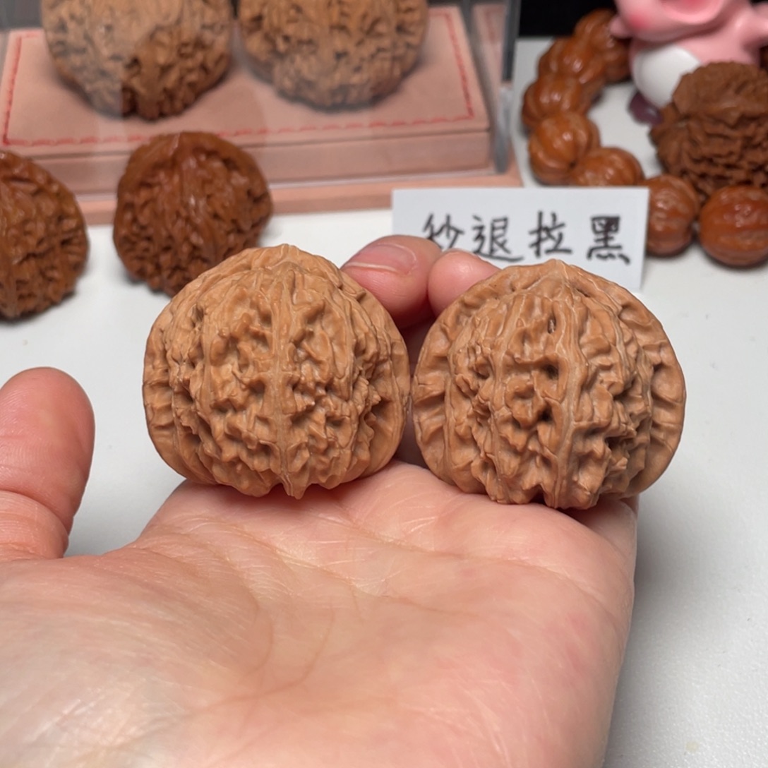 吊坠文玩核桃白狮子40