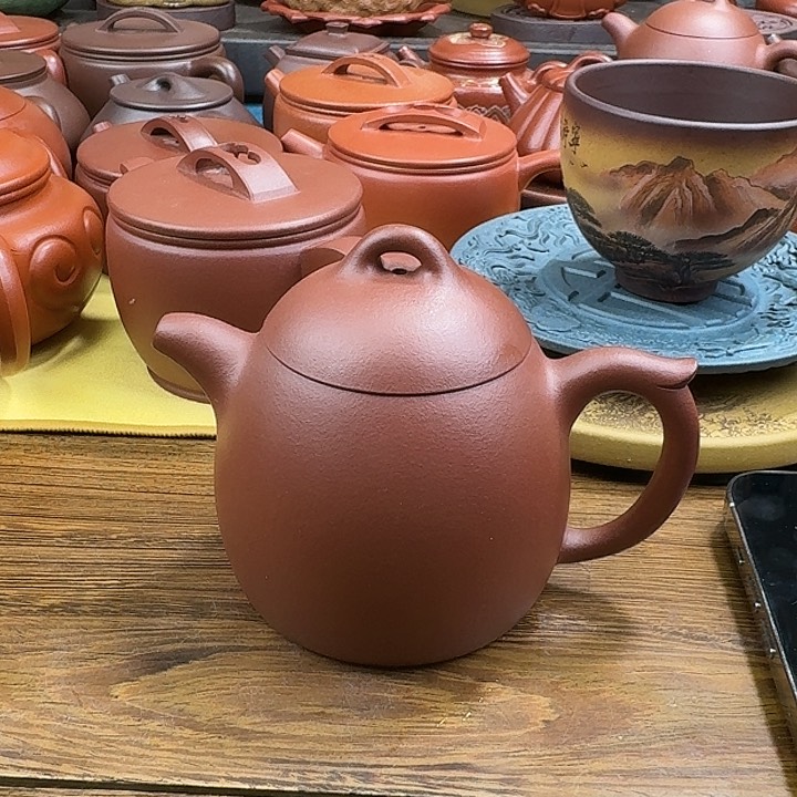 紫砂茶壶秦权底槽清