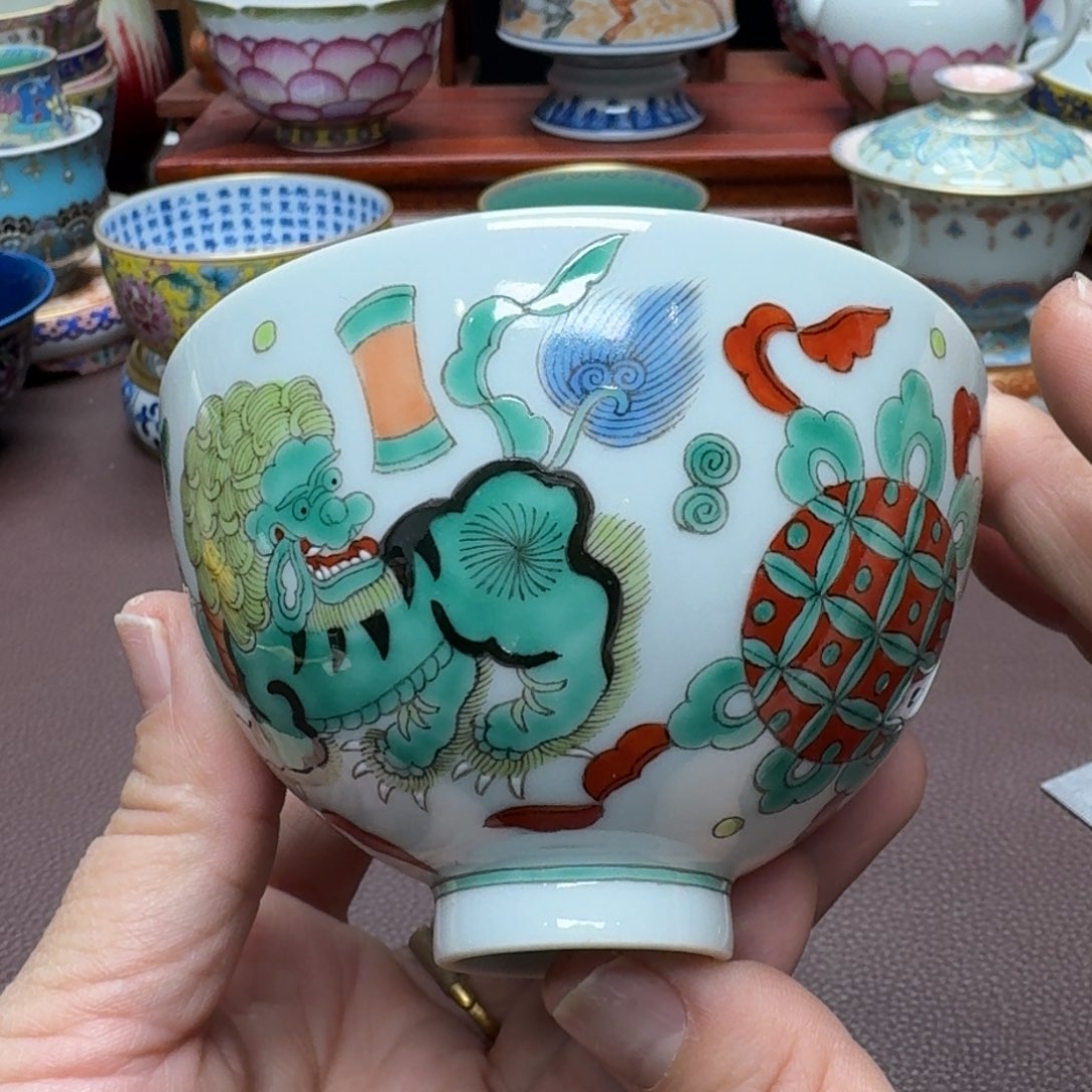 瓷片景德镇仿古手工制作精品展示