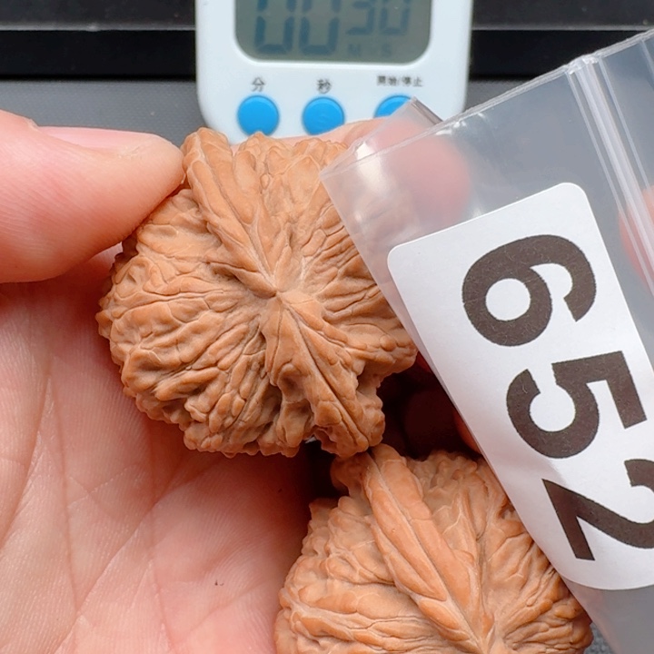 文玩核桃把件毛*白狮43