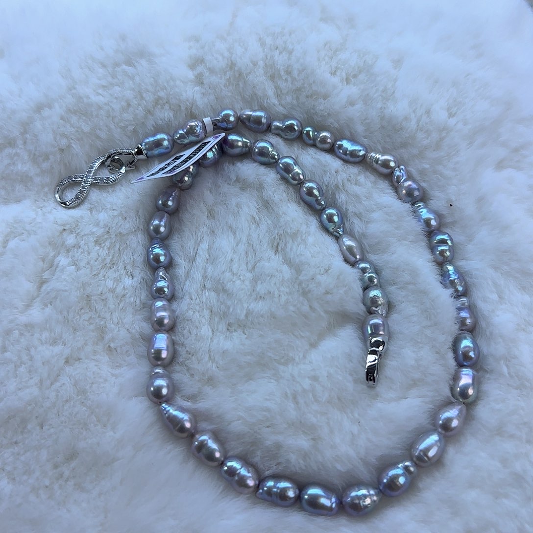 银S925镶嵌648淡水珍珠