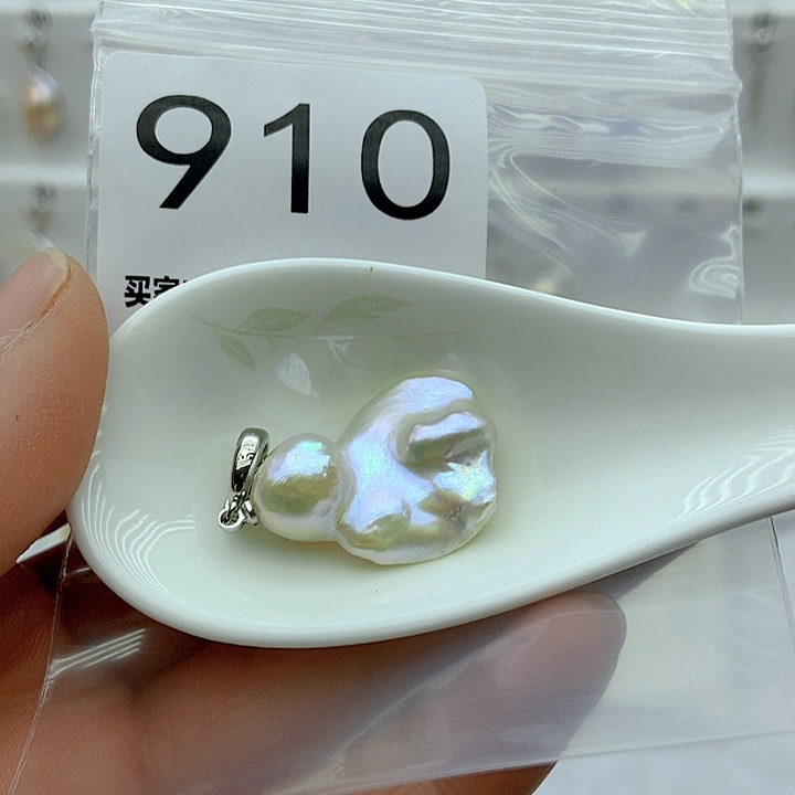 淡水珍珠颈饰银S925镶嵌