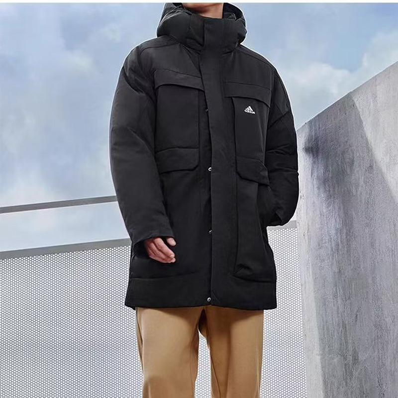 正品adidas 阿迪达斯男子冬季户外运动舒适休闲保暖羽绒服 IV7553