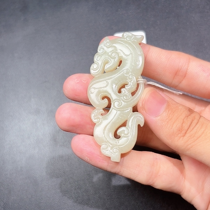 和田玉未镶嵌挂件大***T