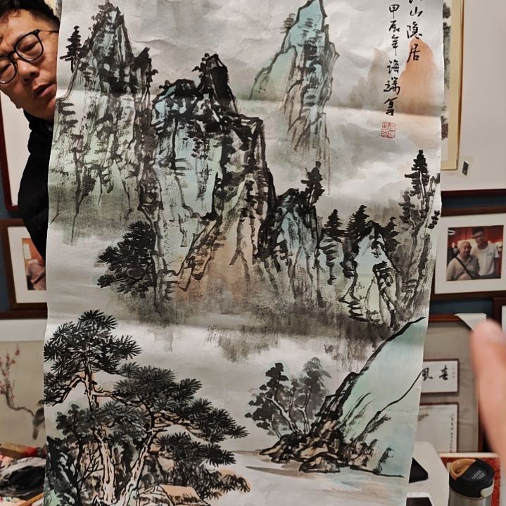 国画贾海瑞老师现场定制