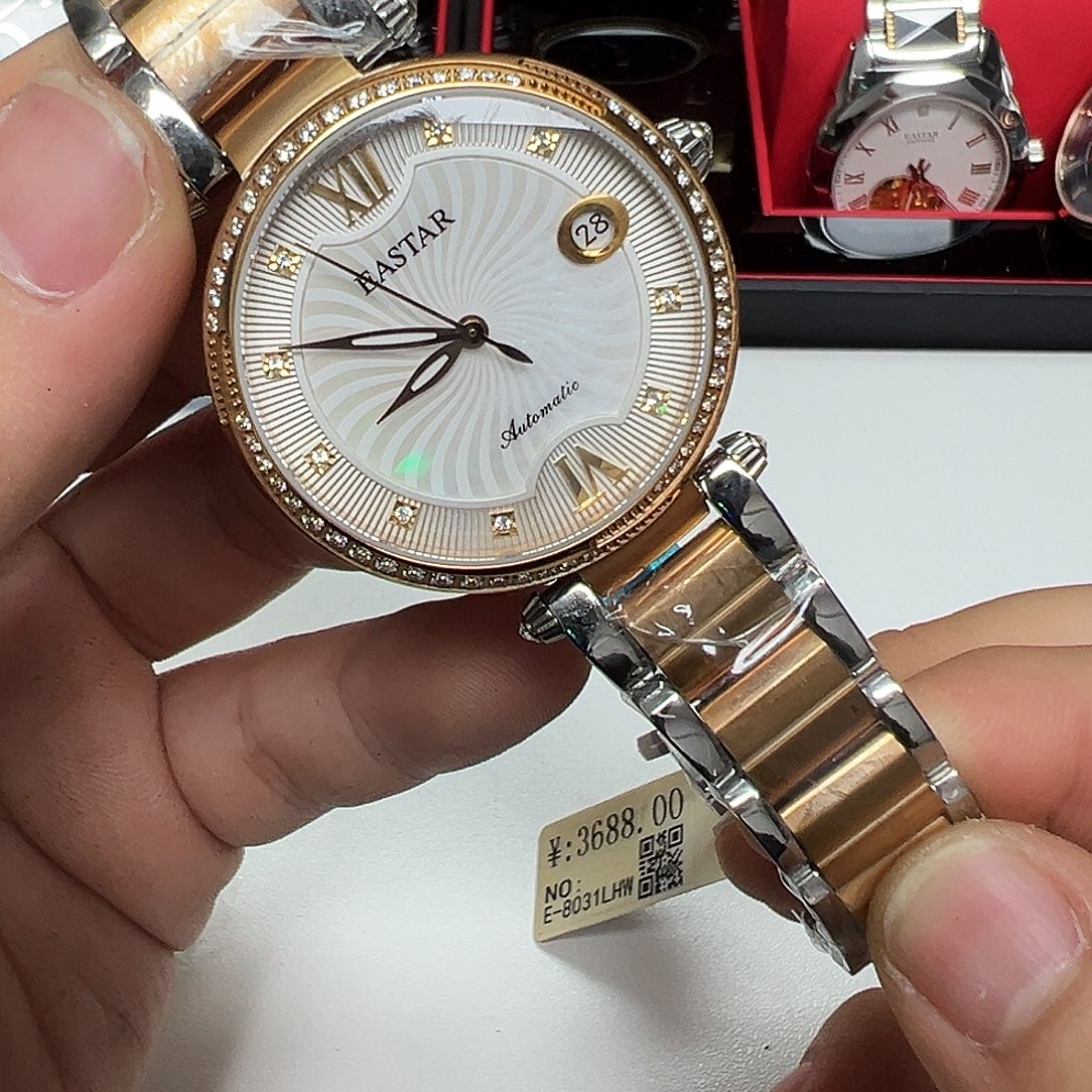 钢精钢机械机芯手表