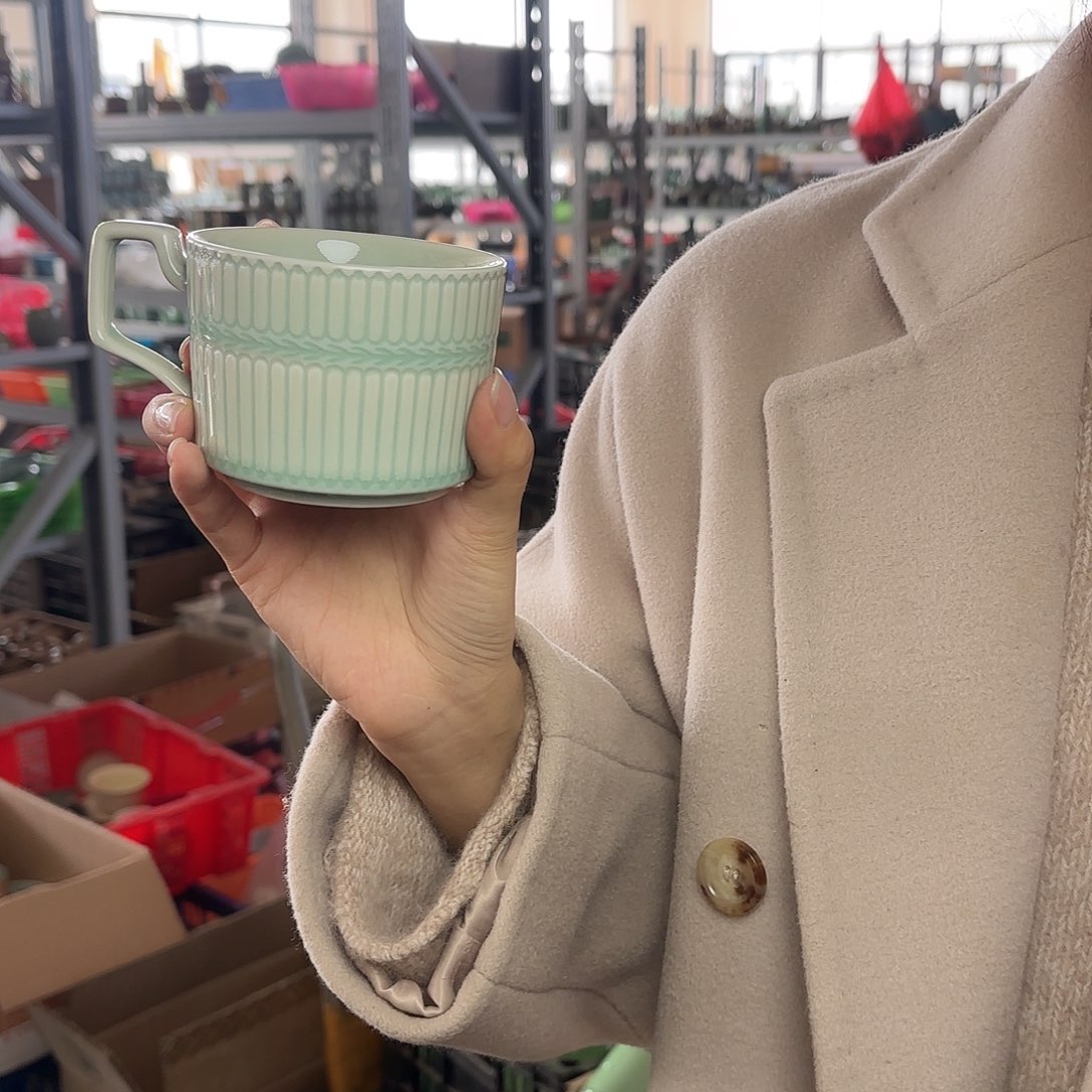 龙泉云间青瓷小米茶器