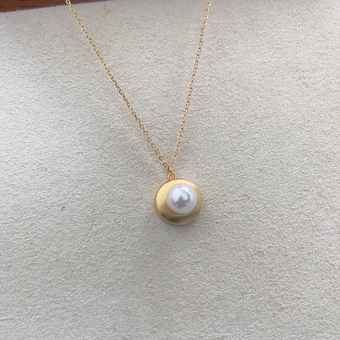 海水珍珠颈饰银S925镶嵌