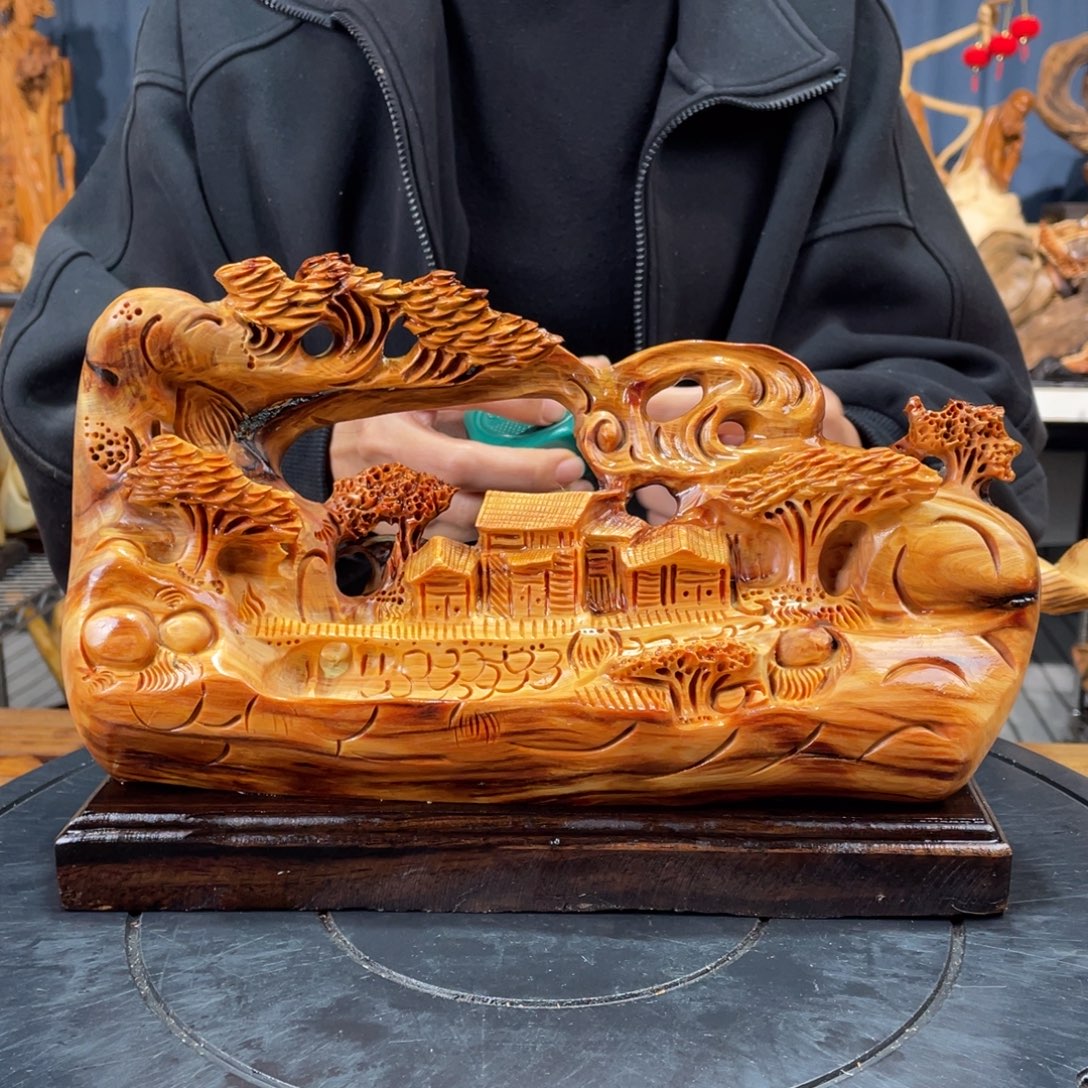 柏木（崖柏）山水倒流香送两盒香