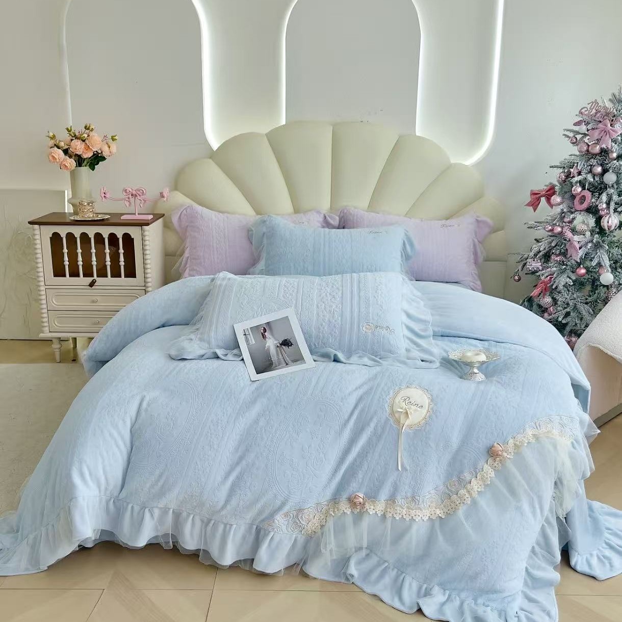 臻棉绒保暖四件套玫瑰花语系列