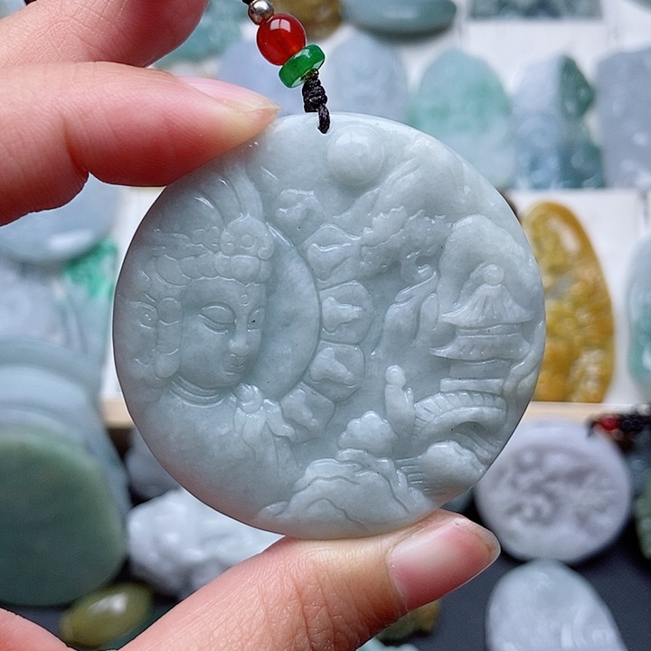 翡翠未镶嵌颈饰翡翠