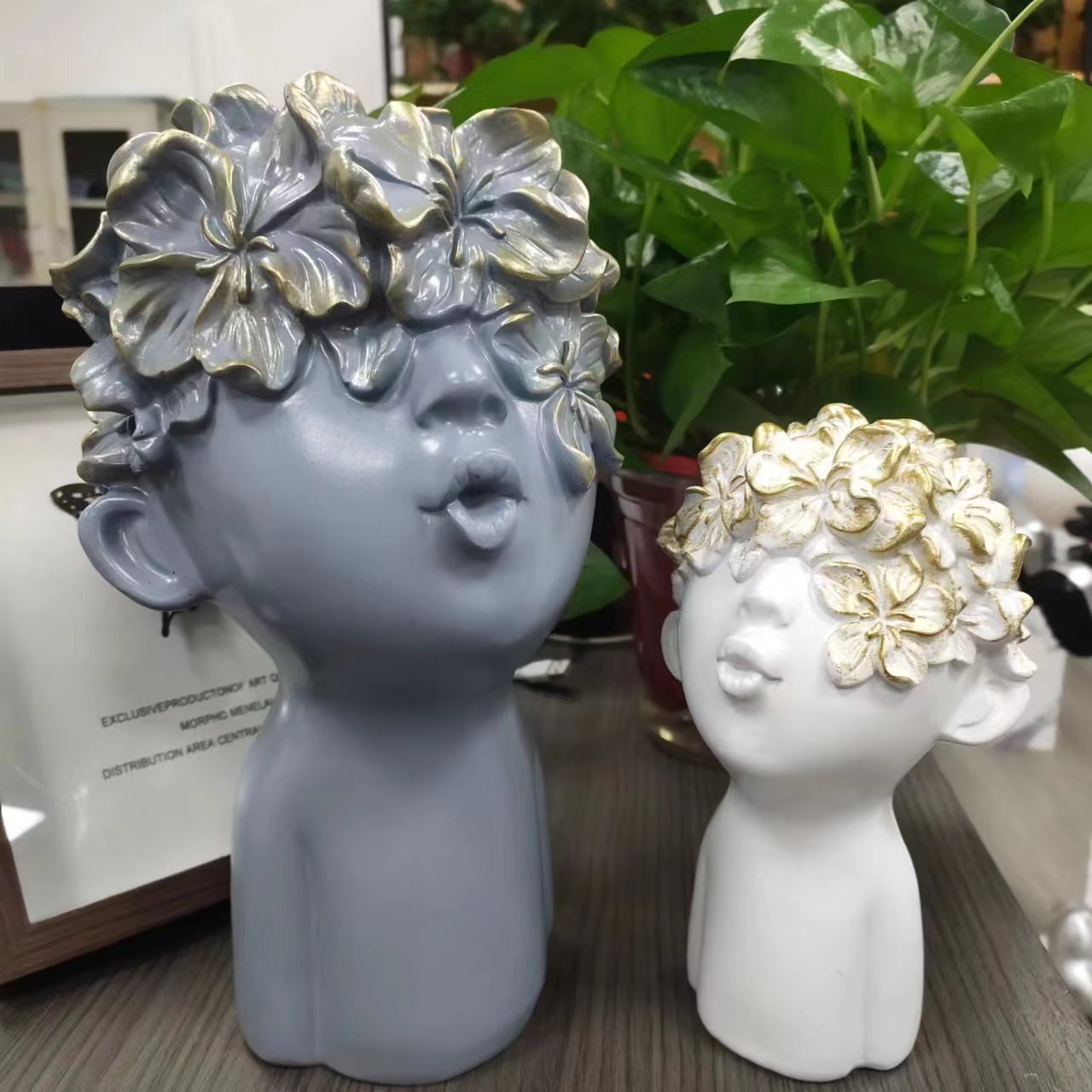 北欧轻奢艺术创意组合摆件玄关电视柜酒柜书架家居工艺装饰品1728