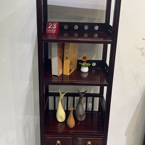 黑酸枝木类家具书柜