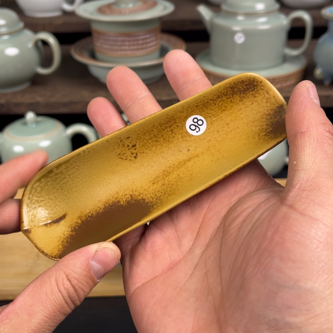 【闪购商品】茶则汝瓷草木灰釉