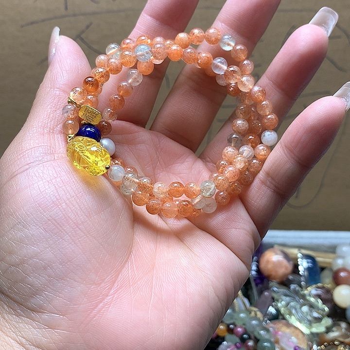 水晶水晶手链未镶嵌盘*