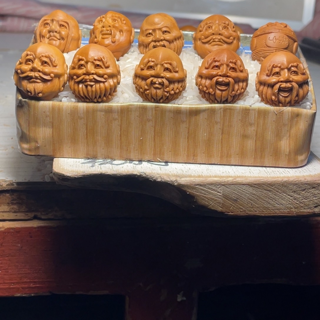 橄榄核手串/手链2.0加铁核双面须派十八写汉