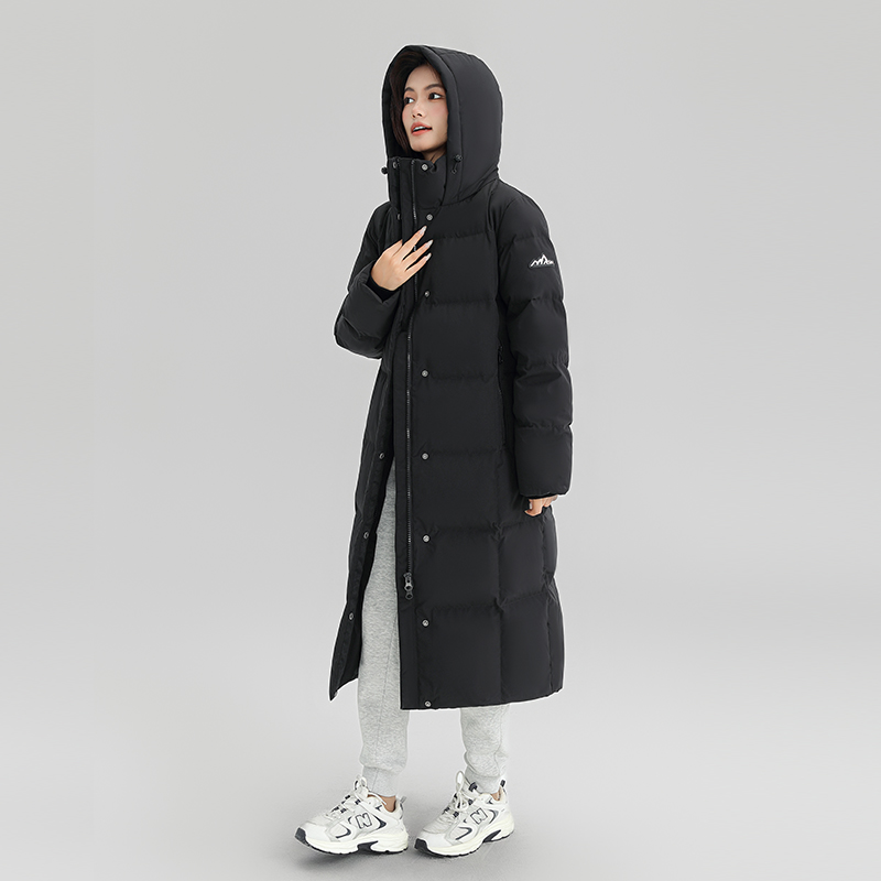 鹅绒【雪山极寒系列】雪中飞黑色男女同款极地加厚羽绒服X40140208E