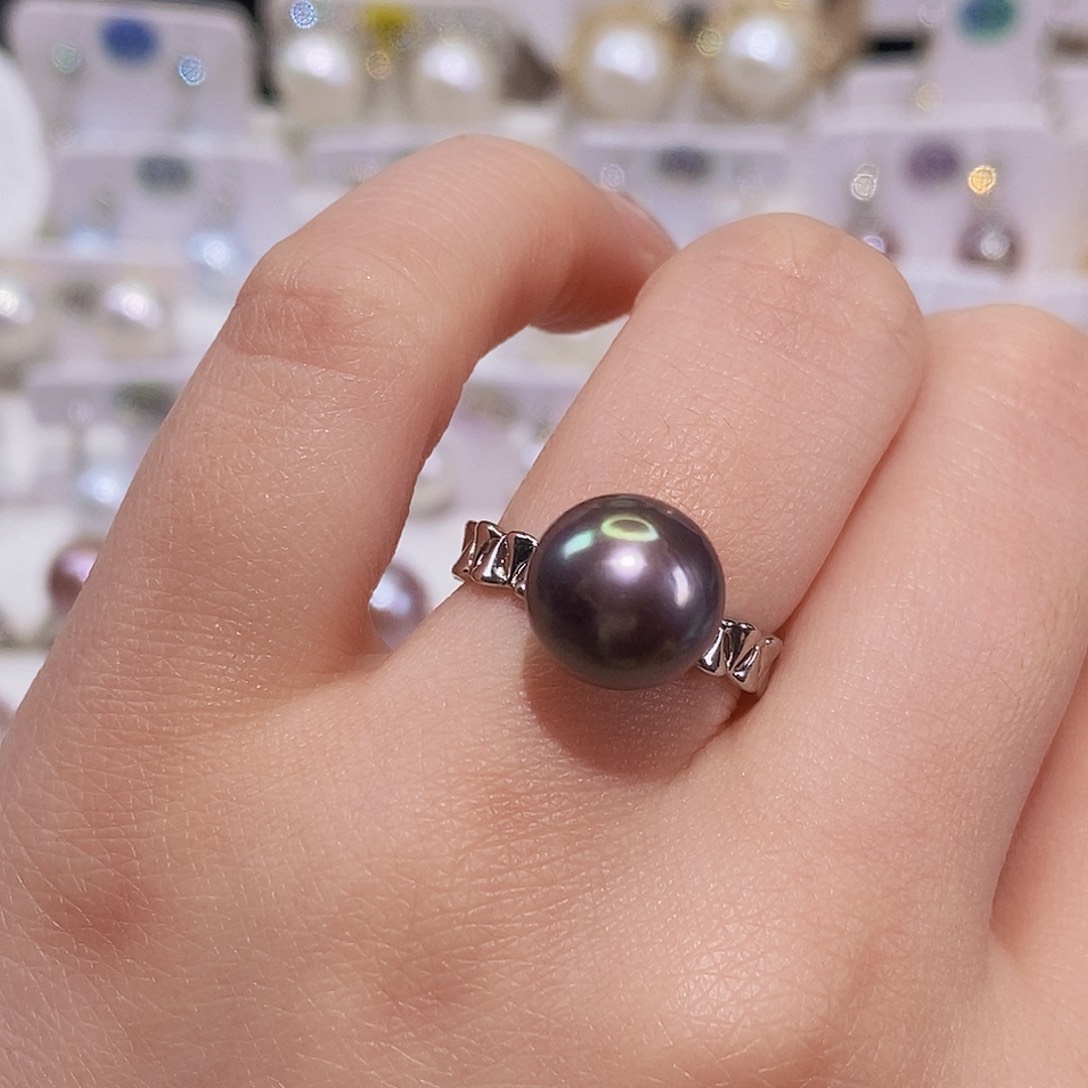 淡水珍珠戒指合金