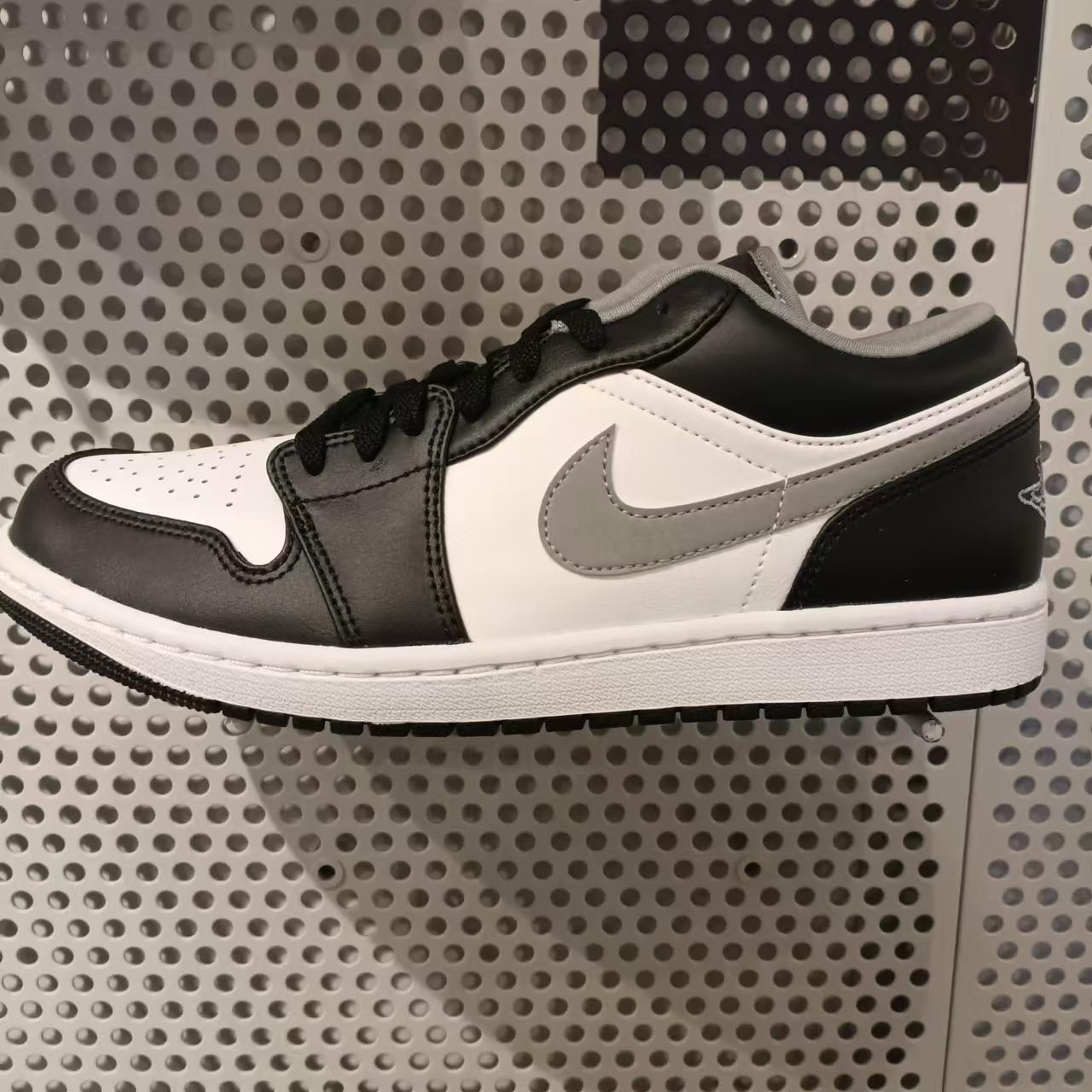 耐克Nike AIR JORDAN 1 LOW 影子灰耐磨低帮复古篮球鞋553558040