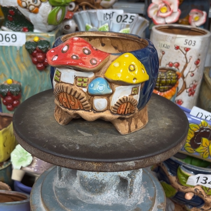 紫砂花盆粗陶材质多肉花盆